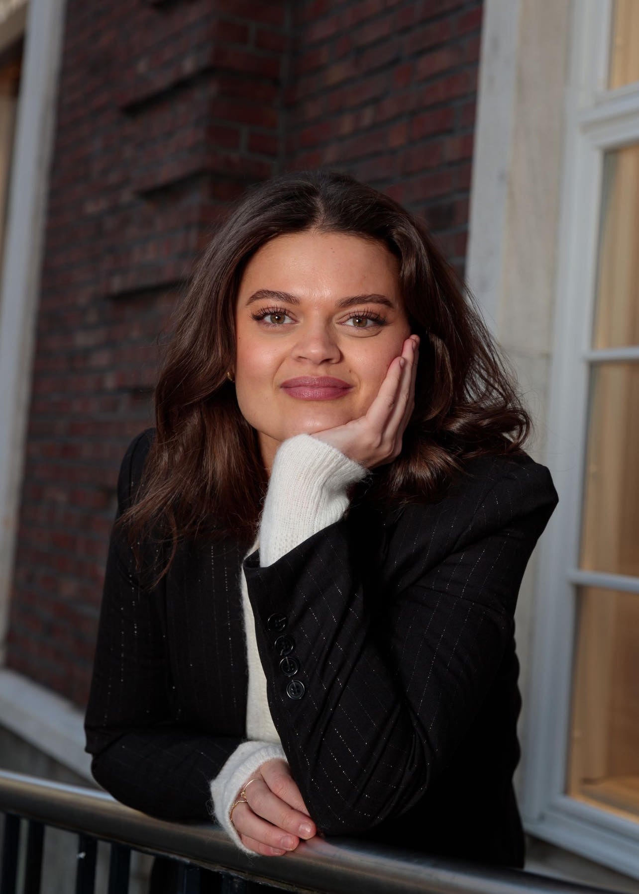 Lulu Strikket Cardigan - Hvit/ Snow White